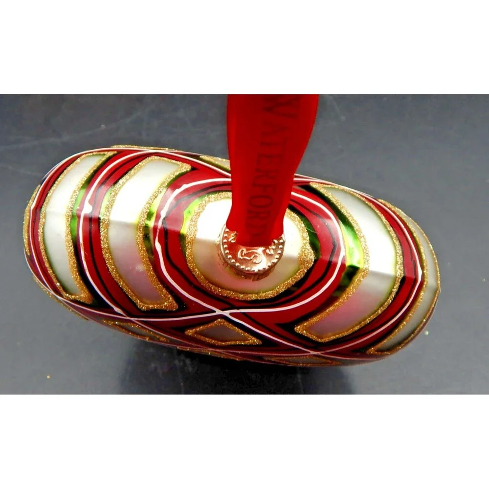 Waterford Holiday Heirlooms Plaid Heart Large Ornament Christmas 153809 Hanger